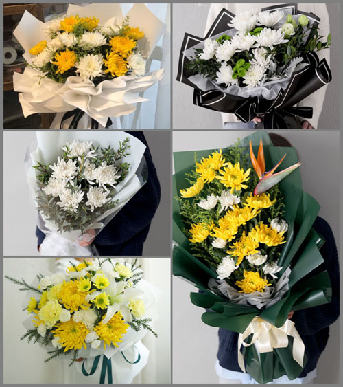 贵州黔南州瓮安县银盏镇飞练村白事花束代送